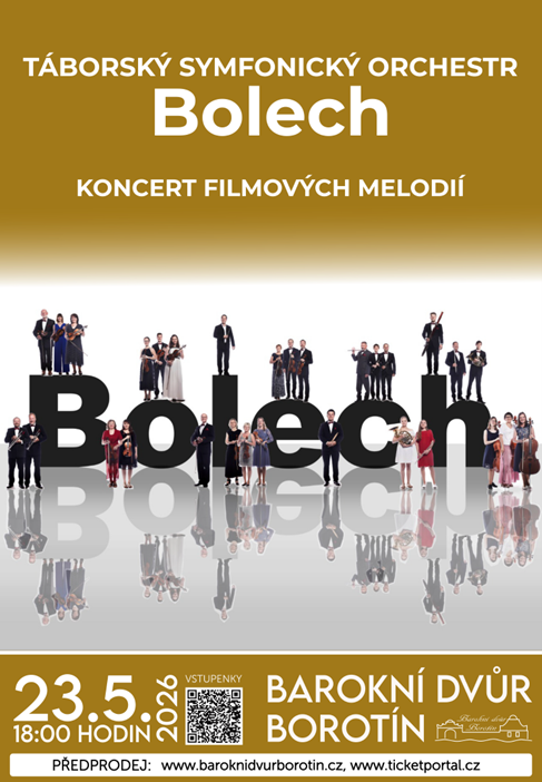 Táborský symfonický orchestr Bolech - koncert filmových melodií  (23.5.2026)