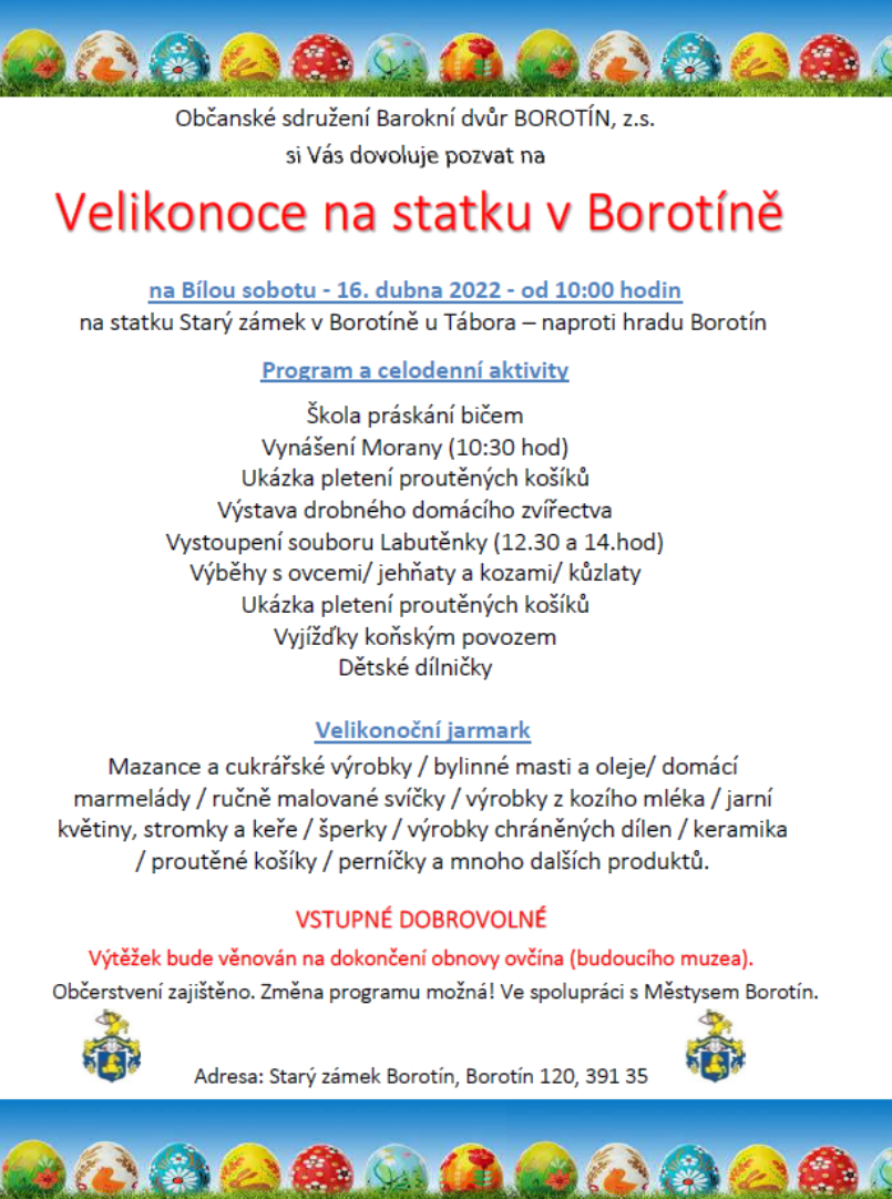 VELIKONOCE na statku v Borotíně